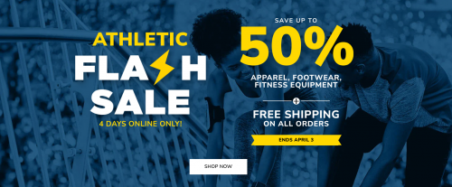 Sporting Life Canada Athletic Flash Sale: Save up to 50% on Select Items + Free Shipping on all Orders