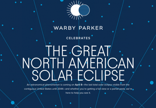 Warby Parker Canada FREE ISO-Certified Solar Eclipse Glasses