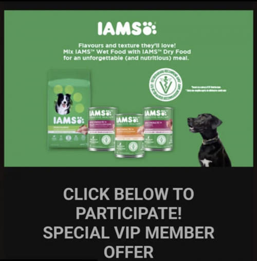 SampleSource Canada Offers: Iams Proactive Health Adult Wet Dog Food Free Product Coupon Offer *Check Your Email*