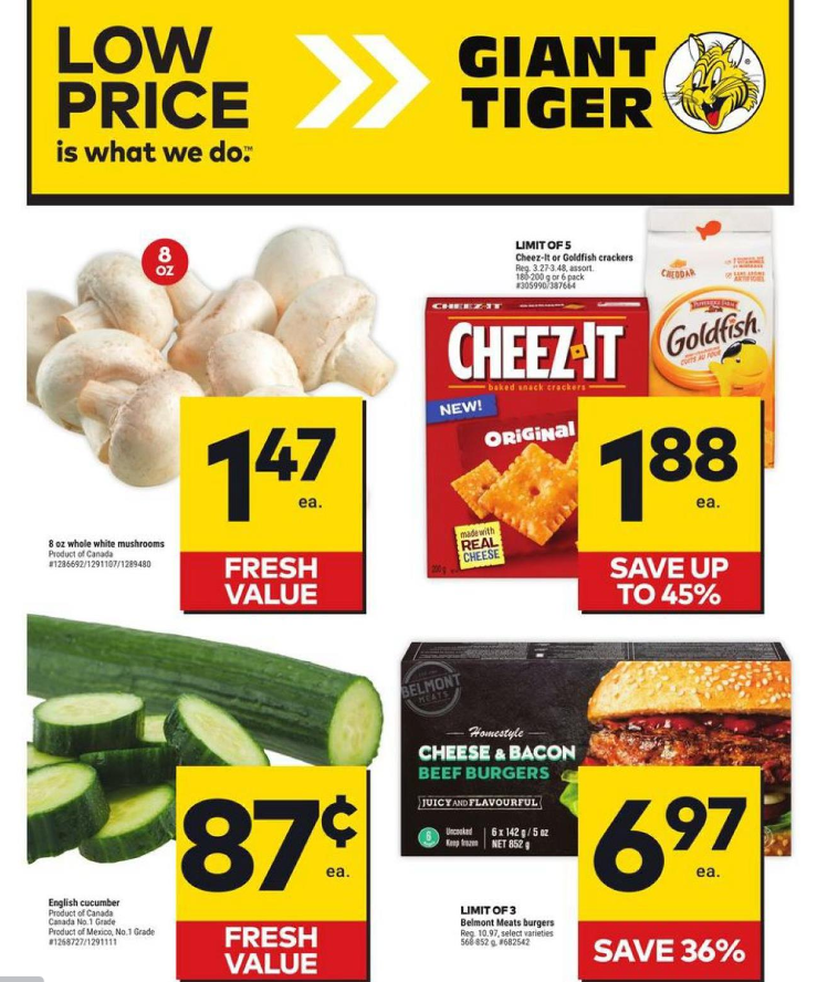 Giant Tiger Canada: Cheez-It Crackers 38 Cents With Printable Coupon ...