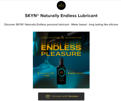 Sampler Canada: Get a Free Sample of SKYN Naturally Endless Lubricant
