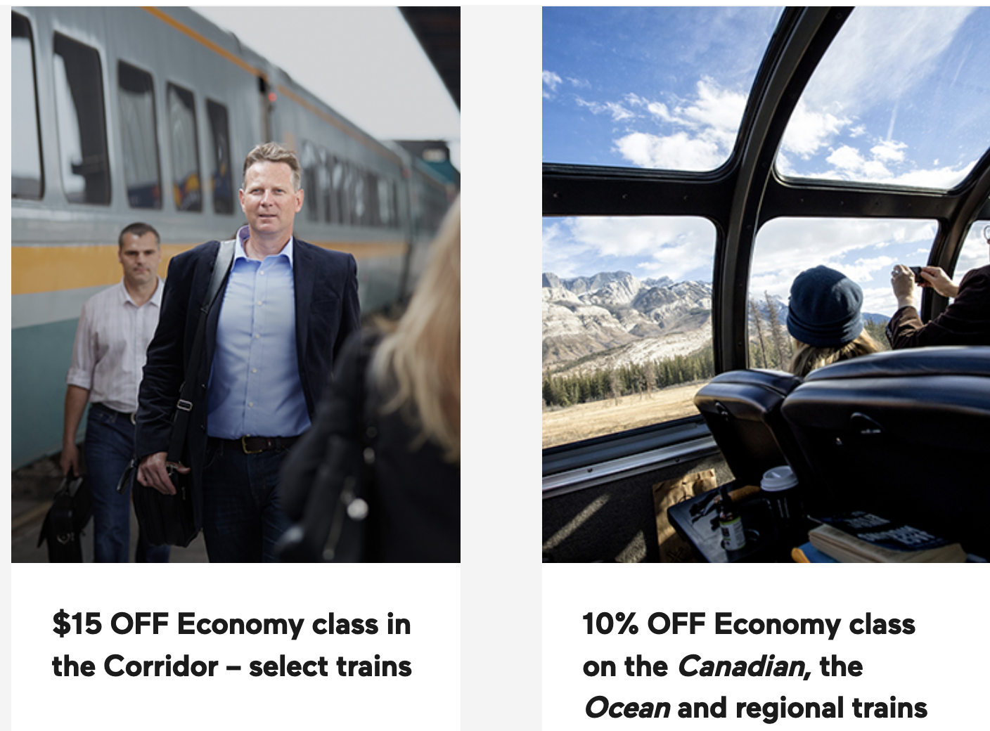 VIA Rail Canada Discount Tuesday: 10% OFF Economy Class on the Canadian ...