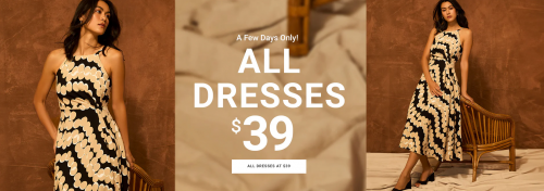 Suzy Shier & Le Chateau Canada: 40-50% off All Dresses