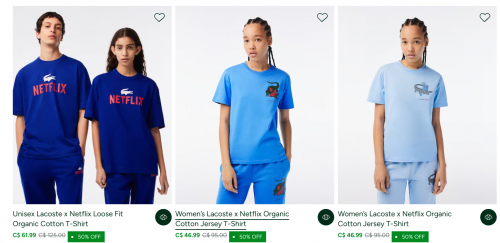 Lacoste Canada Sale: Save 25% Off Sneakers + 50% on T-Shirts, Tops, Jackets & Coats + More Deals