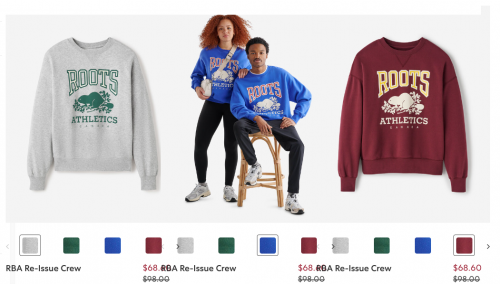 Roots Canada: 30% off Select Styles + Sale up to 60% off