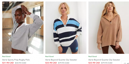 American Eagle & Aerie Canada: Save 25-60% off Almost Everything