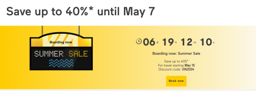 VIA Rail Canada Summer Sale: Save up to 40% Off Using Promo Code! Discount code: VIA2024
