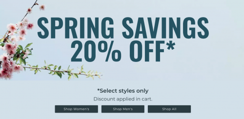 Clarks Shoes Canada Spring Savings: 20% off Select Styles + Extra 20% off Clearance