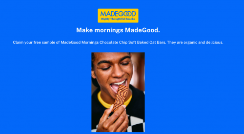 Sampler Canada: Get A Free Sample of MadeGood Mornings Chocolate Soft Baked Oat Bars