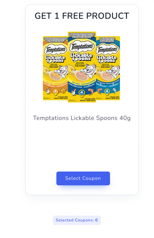Temptations Canada: Get A Free Coupon For Temptations Lickable Spoons