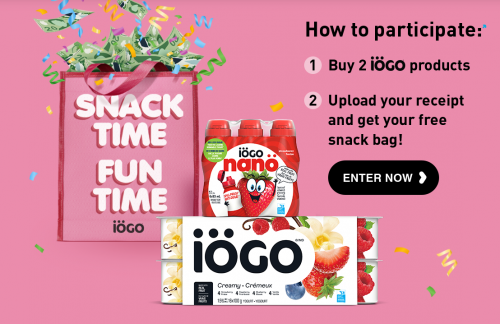 IOGO Canada: Get A Printable Coupon and a Free Snack Bag