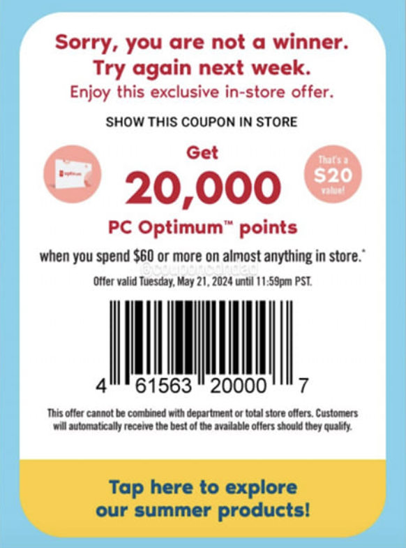 Shoppers Drug Mart Canada Tuesday Text Offer: Get 20,000 PC Optimum ...