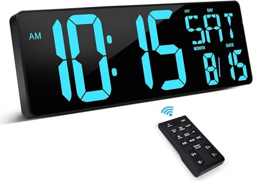Amazon Canada Deals: Save 25% on XREXS Large Digital Wall Clock with Remote Control + Wireless Handheld Car Vacuum + More