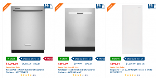 Coast Appliances Canada: Flash Sale + Extra 5% off + Free Delivery