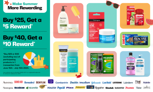 Johnson & Johnson Canada: Get A $10 Reward When You Spend $40 on Participating Products