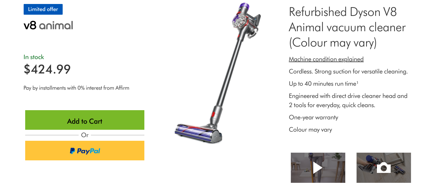 Dyson Canada: Save up to $150 on Select Dyson V8 Cordless Vacuums ...