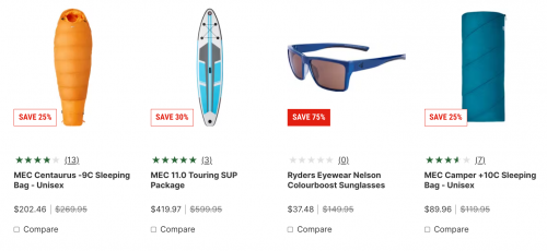 MEC Canada Long Weekend Sale: Save up to 60% off on Everything From Headlamps to Paddleboards