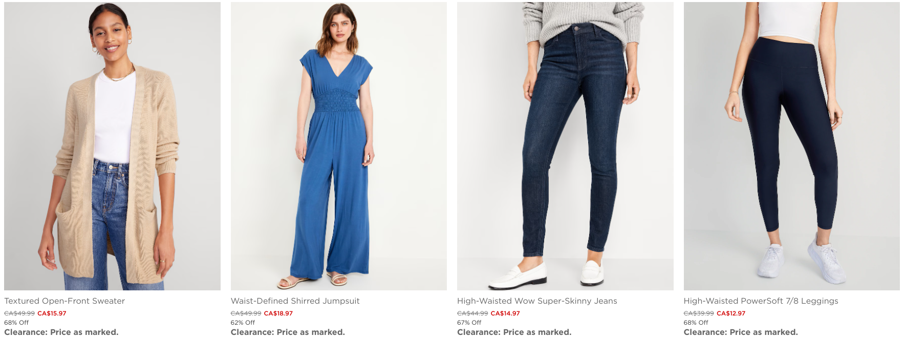 Old Navy Canada: Save up to 60% + Clearance + Deals from $2 - Canadian ...