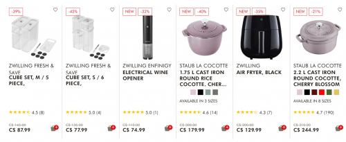 Zwilling Canada: Canada Day Sale Extended