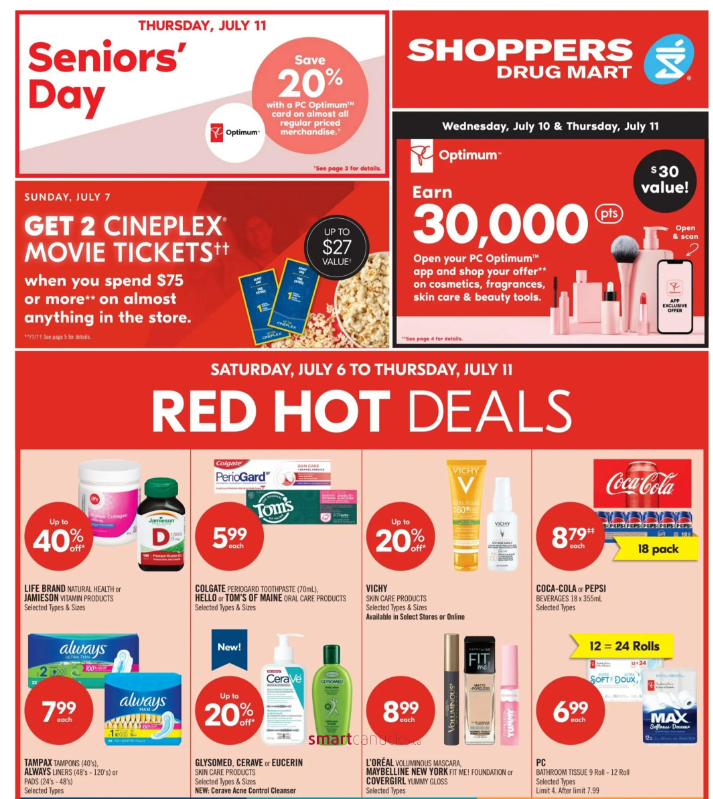 Shoppers Drug Mart Canada: 20x The PC Optimum Points July 5th & 6th ...