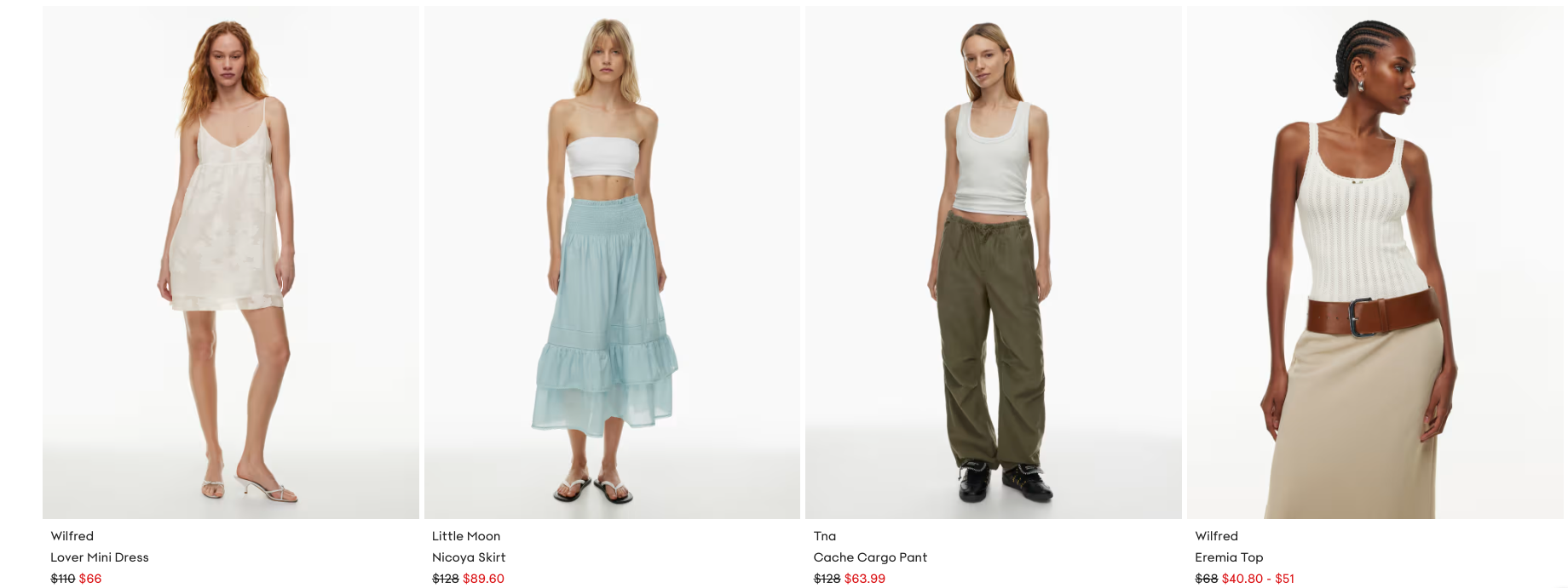 Aritzia Canada Summer Sale Save up to 50 Off Select Styles Canadian Freebies, Coupons, Deals