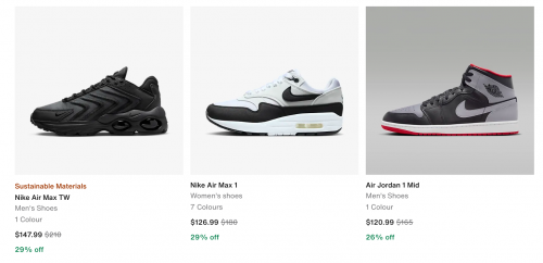 Nike Canada: New Sale Styles up to 30% of