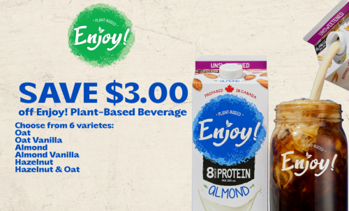 WebSaver Canada Coupons: Save $3 On Enjoy! Plant Based Beverages