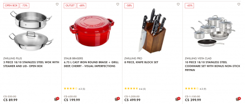 Zwilling Canada: Summer Clearance Sale up to 80% off