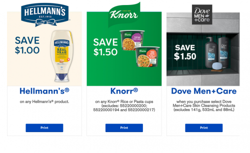 Unilever Canada Coupons: Save on Hellmann’s and Knorr Products