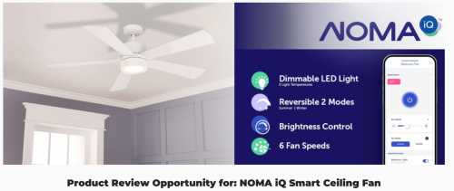 Butterly Canada: Apply To Try Noma iQ Smart Ceiling Fan + More