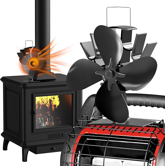 Amazon Canada Deals Save 48 on Heat Powered Wood Stove Fan with Promo