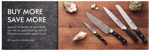 Zwilling J.A. Henckels Canada: Autumn Sale up to 70% off, + Buy More, Save More + More