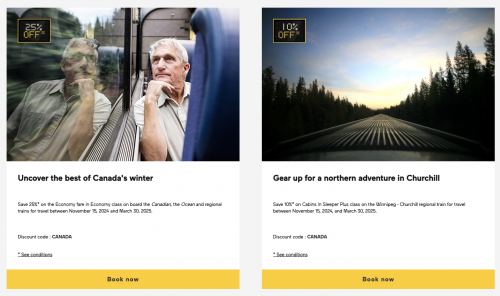 VIA Rail Canada Discount Tuesday: Save up to 40% OFF Economy Class ...