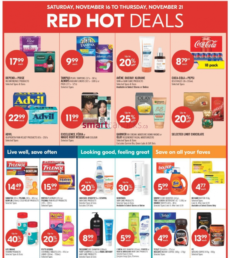 Shoppers Drug Mart Canada: Get 20x the PC Optimum Points November 15th ...