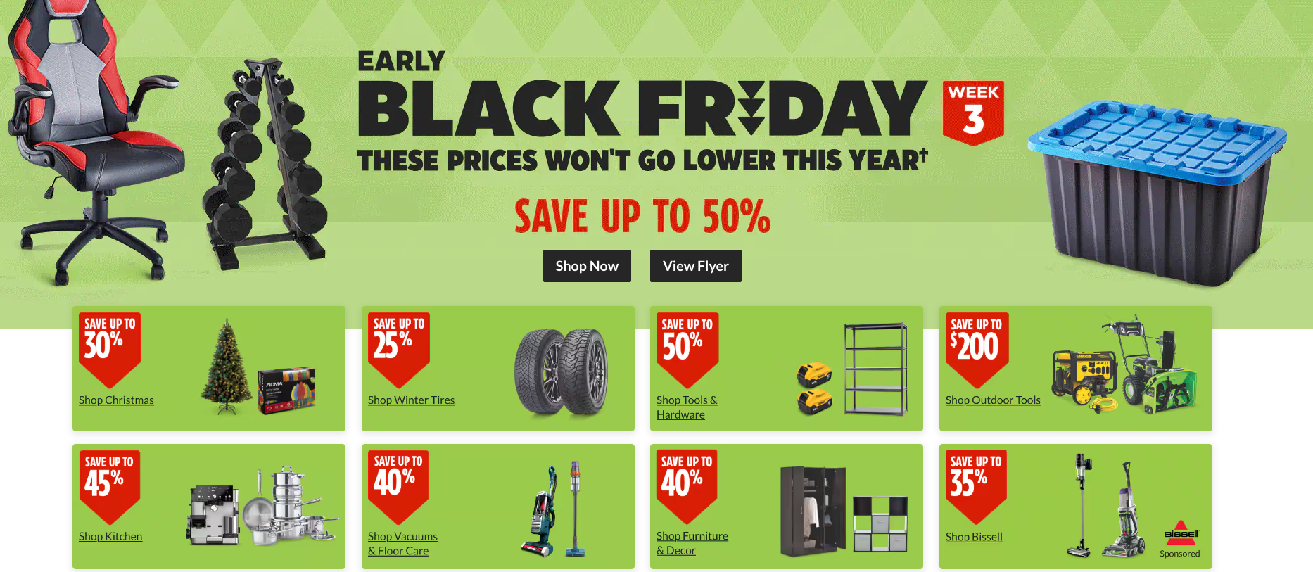 Canadian Tire Early Black Friday Deals + 30 CT Bonus Money When You Spend 150 or More November