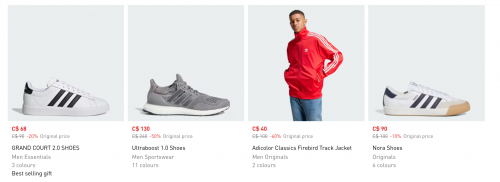 Adidas Canada Boxing Week Sale and End Of Year Deals: Save up to 60% Off Tons of Shoes & Clothing