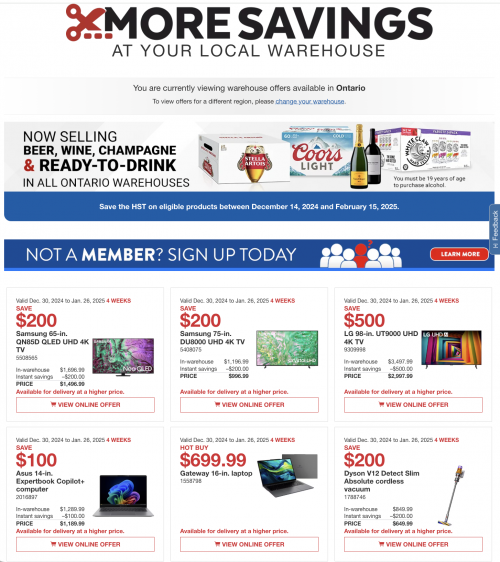 Costco Canada Coupons/Flyers Deals at All Costco Wholesale Warehouses ...