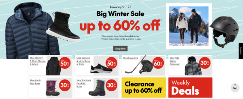 Sport Chek Canada Big Winter Sale & Deals: Save up to 60% off Select Brands & Styles