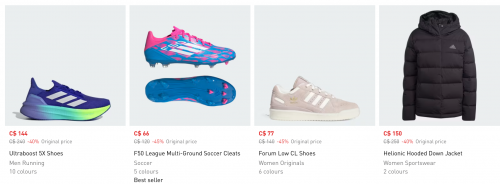 Adidas + Outlet Canada Deals: Save $30 Off Your $100 Purchase + Outlet Clothes & Shoes Sale up to 40% Off