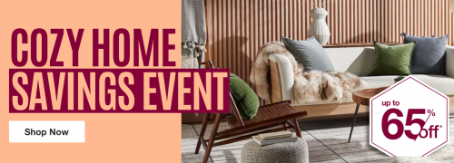 Overstock Canada: Cozy Home Savings Event up to 65% off