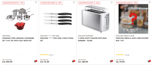 Zwilling J.A. Henckels Canada: Online Exclusive Deals up to 70% off + Lunar New Year Sale