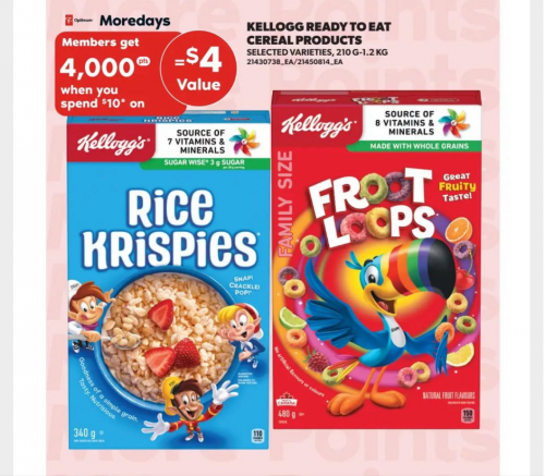 Real Canadian Superstore Ontario: Kellogg’s Cereals 63 Cents each With Freshco Price Match and Printable Coupons