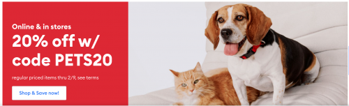 PetSmart Canada: Save 20% on Regular Priced Items with Promo Code + Weekly Deals