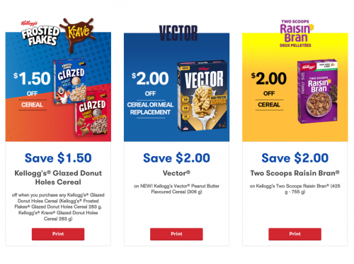 Kellogg’s Canada Coupons: Save $1.50 on Kellogg’s Glazed Donut Holes Cereal