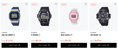 Casio Canada Sale: Save up to 50% on G-Shock Watches