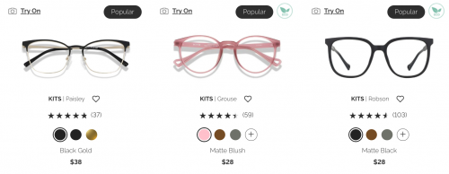 KITS Canada: Get Your First Pair of Glasses Free *500 Pairs Available Daily With Promo Code*