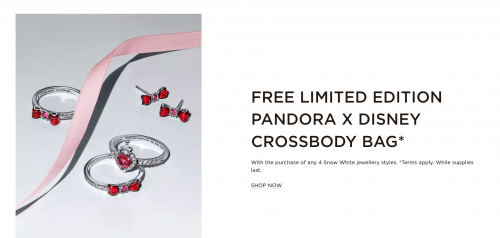 Pandora Canada: Free Limited Edition Pandora X Disney Crossbody Bag with Purchase
