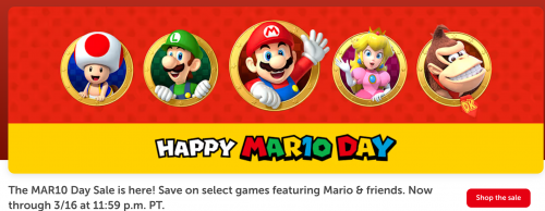 Nintendo Canada Mario Day Sale: Save up to $25 on Select Mario and Friends Games