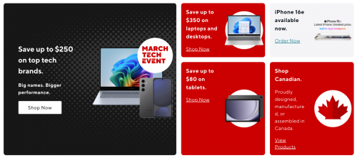 Staples Canada New Weekly Flyer Deal March Tech Event: Save up to $250 on Top Tech Brands + More