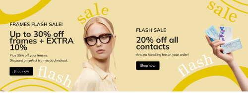 Clearly Canada: Up to 30% off Frames + Extra 10% off + 20% off All Contacts